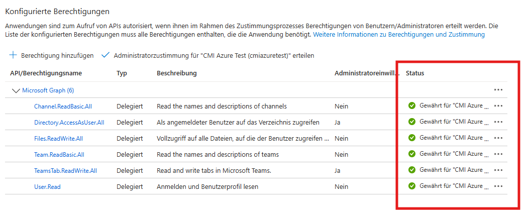 Administratorzustimmung prüfen