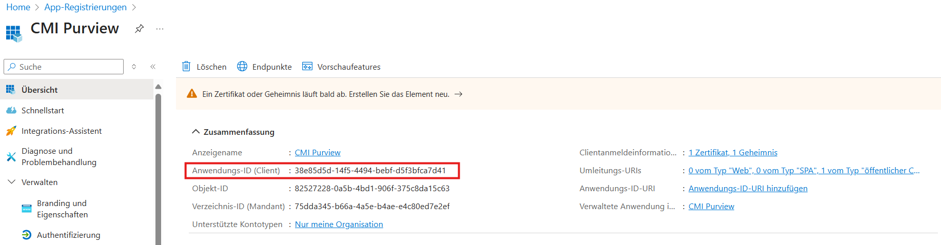 Anwendungs-ID (Client)