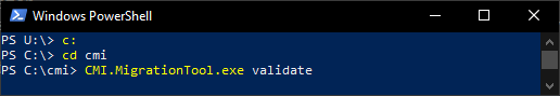 CMI MigrationTool via Commandline ausführen