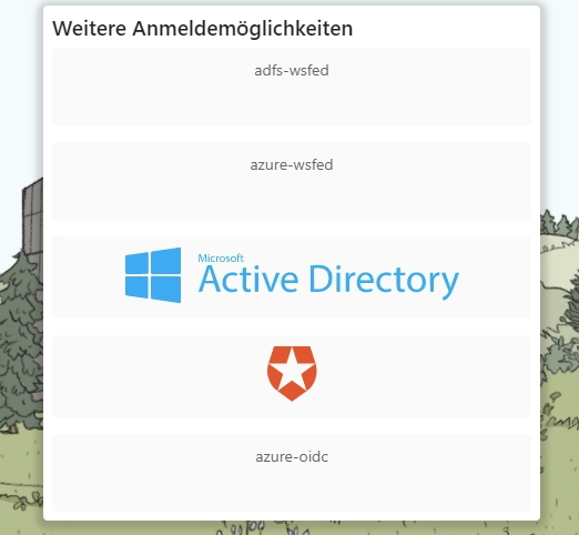 Logos für Identity Provider
