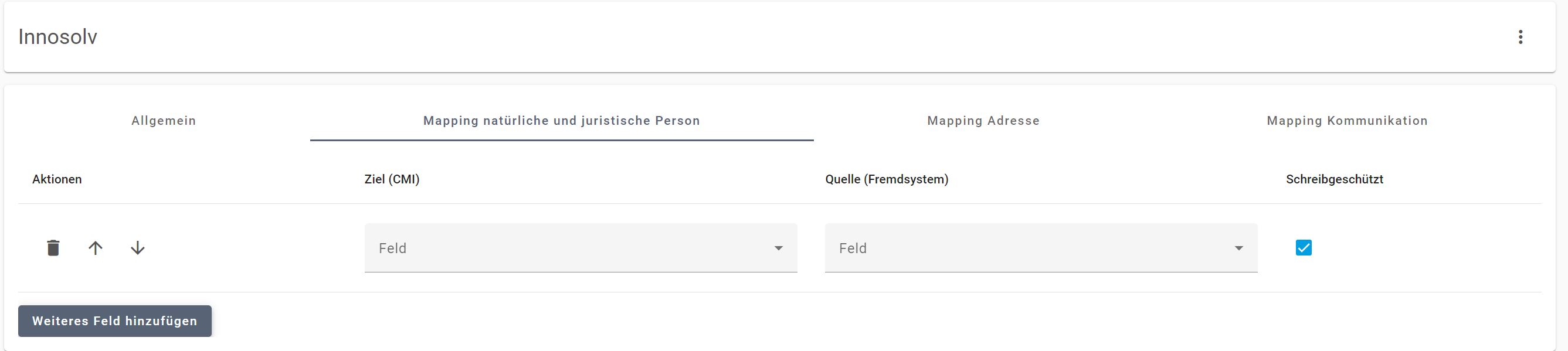 Mapping natürliche und juristische Person