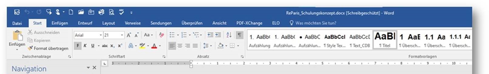 Schreibgeschütztes Dokument
