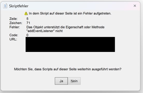 Skriptfehler